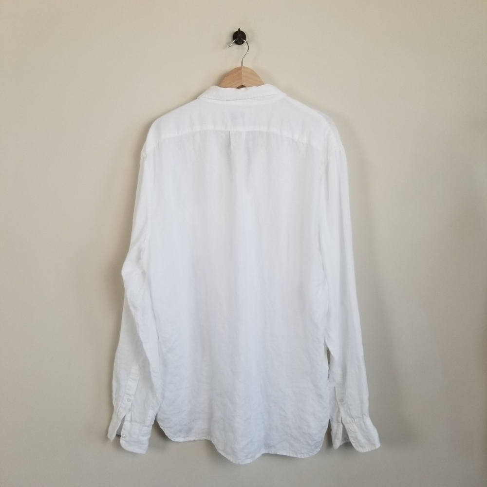 J Crew Baird McNutt Irish Linen Long Sleeve Shirt XXLT - Picture 4 of 8